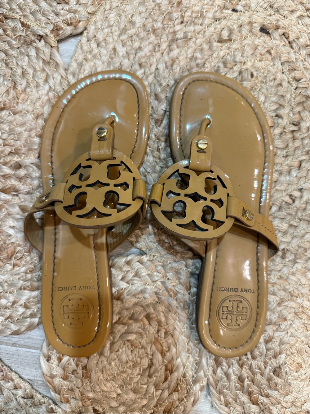 Tory Burch Patent Leather Miller sandals